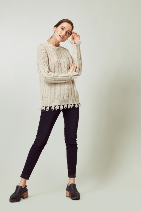 Sweater Dama Sage Beige