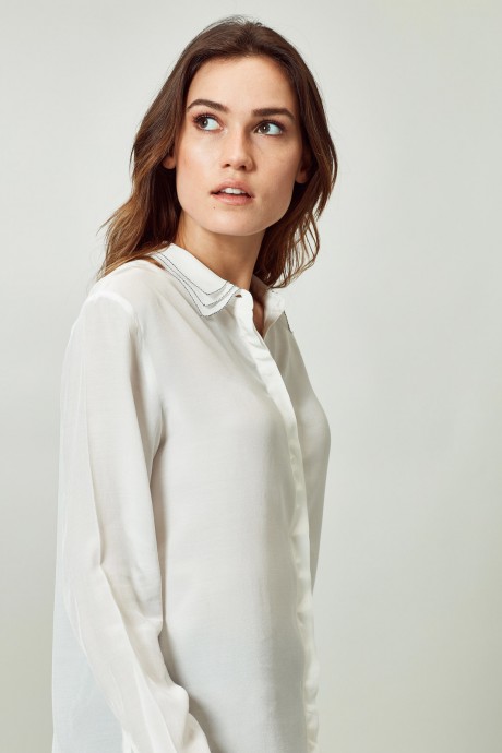 Camisa Dama Cuellos Blanco