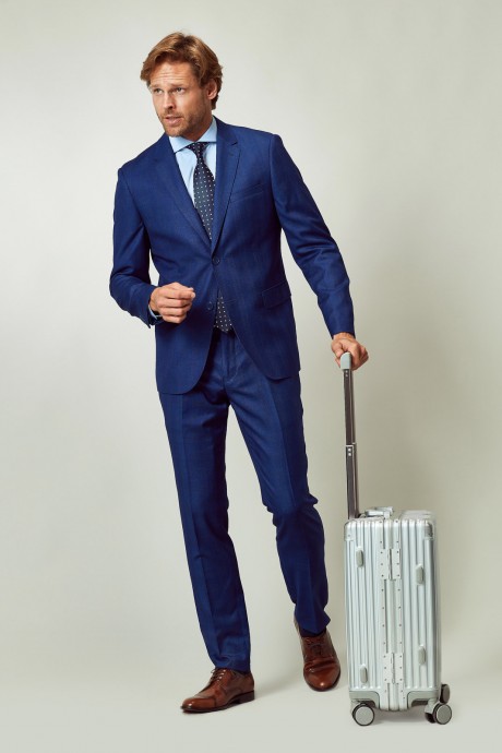 Traje Slim Fit Fantasía Azul