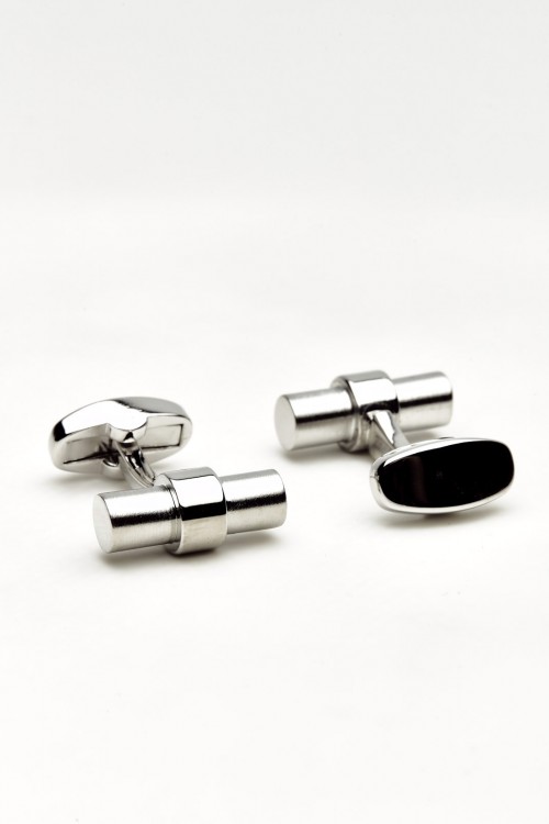 Gemelos de Metal Club House Gris y Negro