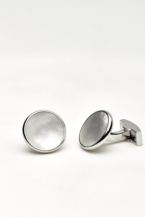 Gemelos de Metal Club House Plateado y Gris