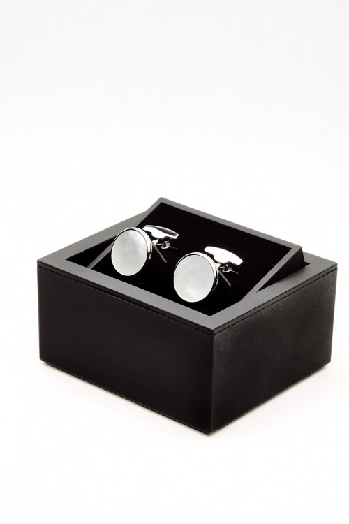 Gemelos de Metal Club House Plateado y Gris